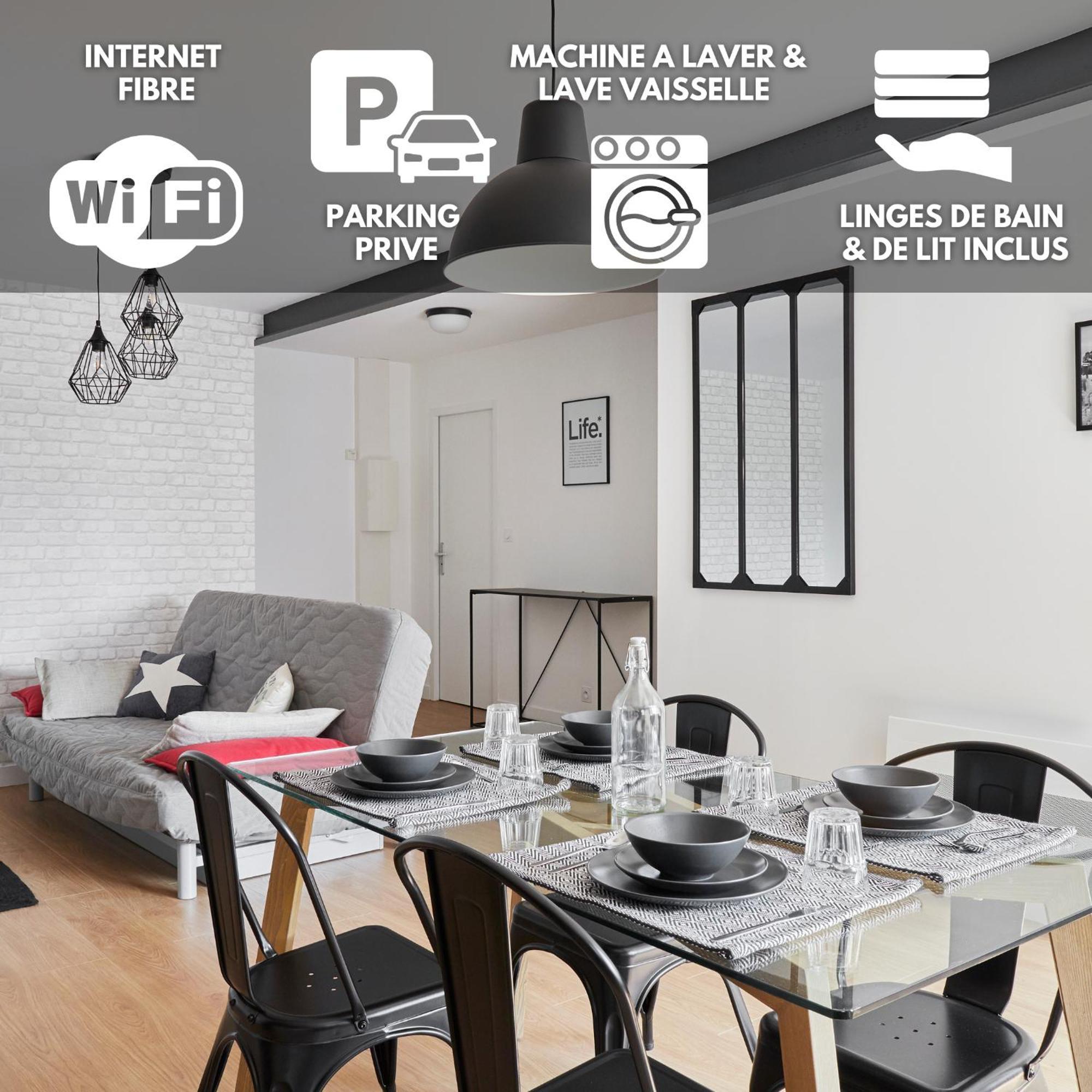 Апартаменты New-York New-York : Fibre Wifi/Linge/Parking Шатобриан Экстерьер фото